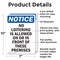 Signmission No Loitering Is Allowed On Or OSHA Notice Sign, Aluminum, 7in W x 10in L, 2PK OS-2PACK-NS-A-710-V-14691 - alternate 2